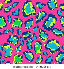 Tiger skin watercolor seamless pattern, Leopard seamless , animal skin.  Design element for sale banners, posters, labels, and gift wrapping paper.