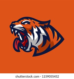 tiger sport gaming mascot logo template