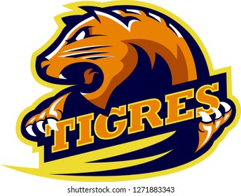 Tiger Sport Logo Vector Stock Vector (Royalty Free) 1271883343 ...