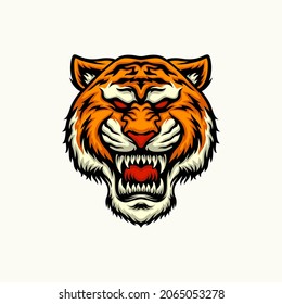 Tiger sports logo illustration Vector