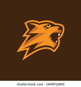 Tiger Sports Tournament Vector Illustration Template