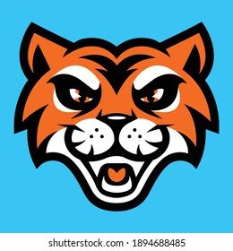 Tiger Sports Vector Mascot Logo Illustration
