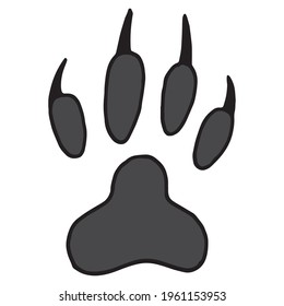 Tiger step icon. Simple illustration of tiger step vector icon for web