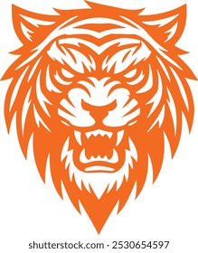 Tiger Stock illustration, editable social media template, eps file.