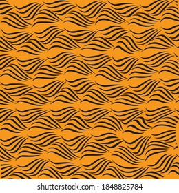 Tiger stripe Safari Pattern Vector Design