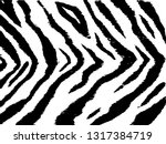Tiger stripe texture black white. Monochrome pattern.