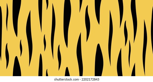 Tiger striped doodle cartoon pattern