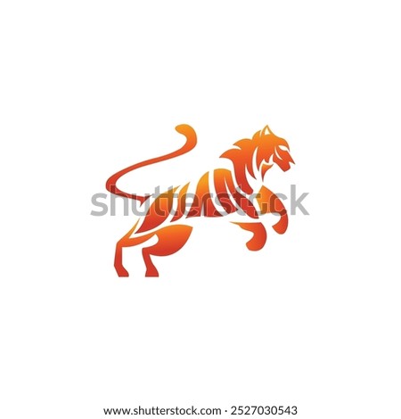 Similar – Image, Stock Photo black stripes on tiger skin