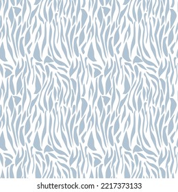 tiger stripes blue seamless pattern