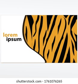 tiger stripes design illustration for social media update wallpaper or background.