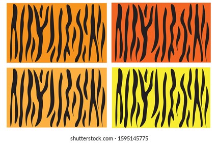 Tiger stripes Many color tones