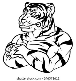 Tiger Strong Mascot