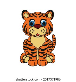 Tiger. The symbol of the Chinese new year 2022
