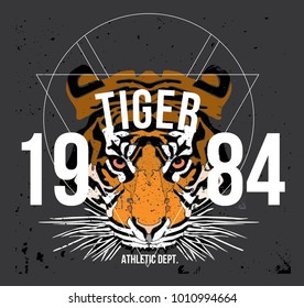 tiger t shirt design vector