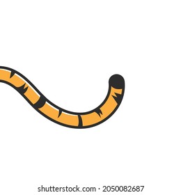 Tiger Tail Icon Vector Element Design Template Web