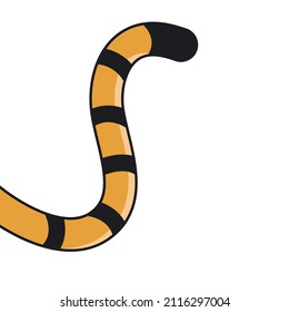 tiger tail icon vector element design template web