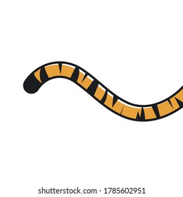 Tiger Tail Icon Vector Illustration Design Template