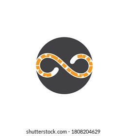 tiger tail icon vector illustration design template