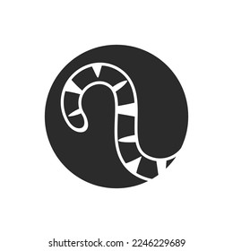 Tiger tail icon vector illustration flat design