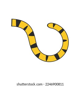 Tiger tail icon vector illustration flat design