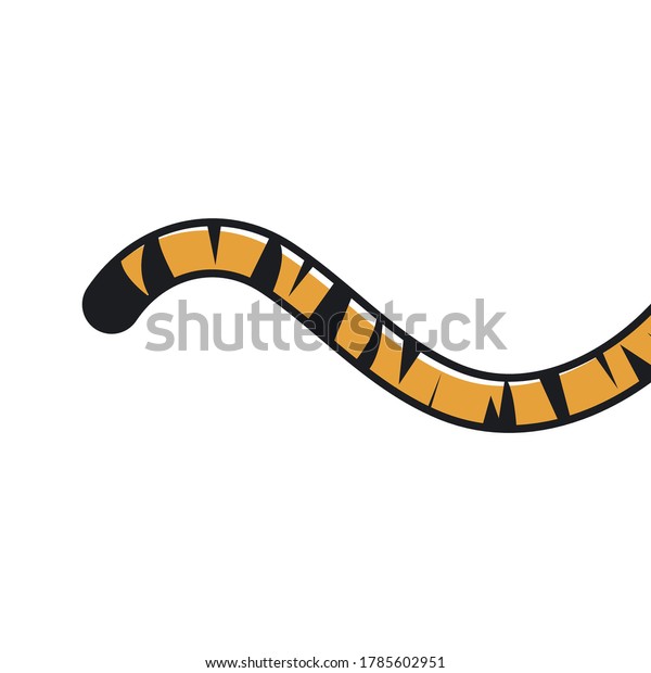 tiger tail\
icon vector illustration design\
template