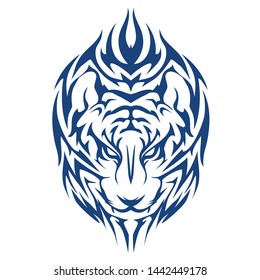 Tiger Tattoo Logo Vector templete