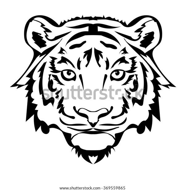 Tiger Tattoo Vector Stock Vector (Royalty Free) 369559865