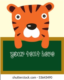 tiger with text 8