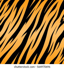 tiger texture abstract background orange black vector jungle strip