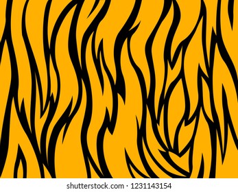 Tiger Skin Texture Background Set Tigers Stock Vector (Royalty Free ...