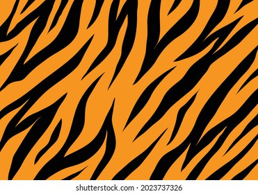 Tiger Texture Background orange and black