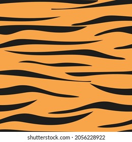 Tiger Texture Pattern Orange Background Dark Stock Vector (Royalty Free ...