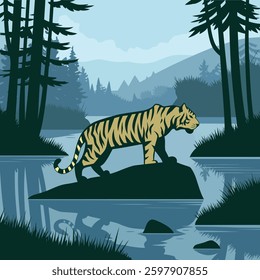 the tiger top on the river
