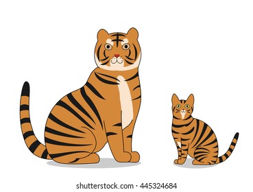 tiger and toyger cat