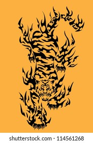 Tiger Tribal Tattoo