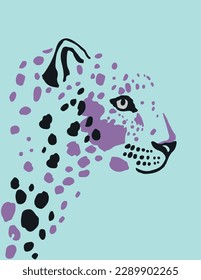 tiger tropical wild graphic print vector