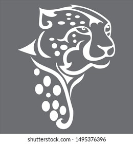Tiger vector art design sticker