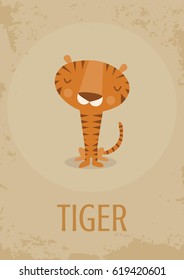Tiger vector children card
