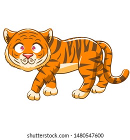 Tiger vector graphic clipart design