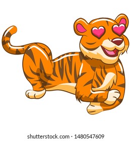 Tiger vector graphic clipart design
