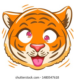 Tiger vector graphic clipart design