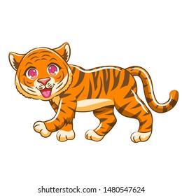 Tiger vector graphic clipart design