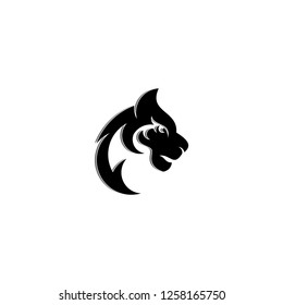 Tiger vector graphic design. tiger head logo.