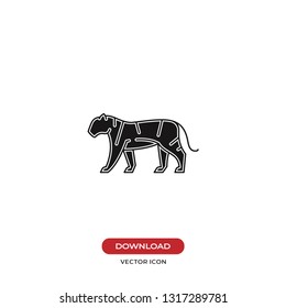 Tiger vector icon