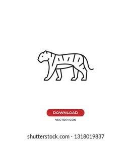 Tiger vector icon
