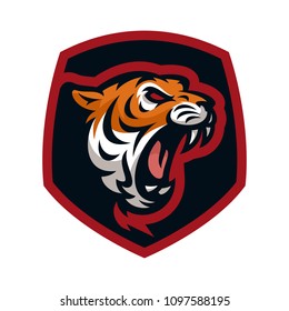 Tiger vector icon logo mascot illustration
