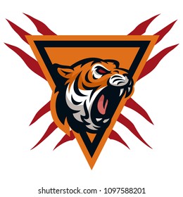 Tiger vector icon logo mascot illustration
