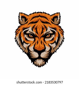 Tiger vector icon logo mascot illustration
