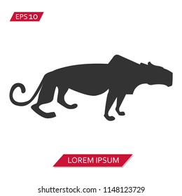 tiger vector icon symbol