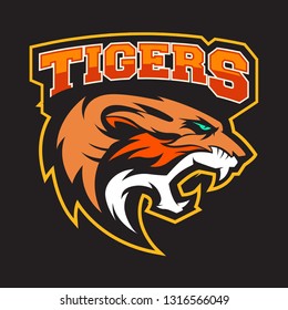 Tiger Animal Wild Mascot Sport Logo Stock Vector (Royalty Free) 673356718